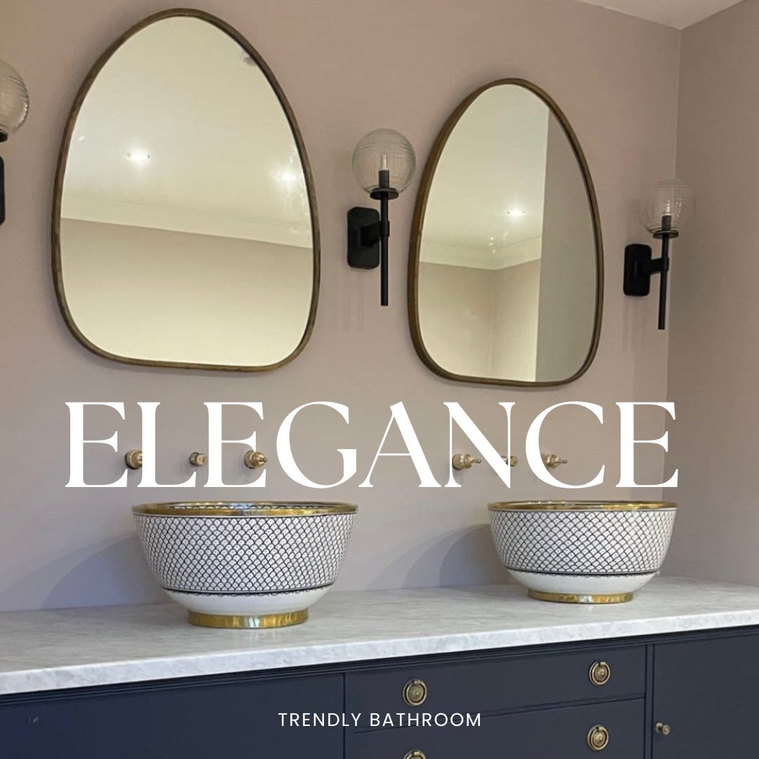 Bathroom trends: bathroom with Marrakech style countertop sink